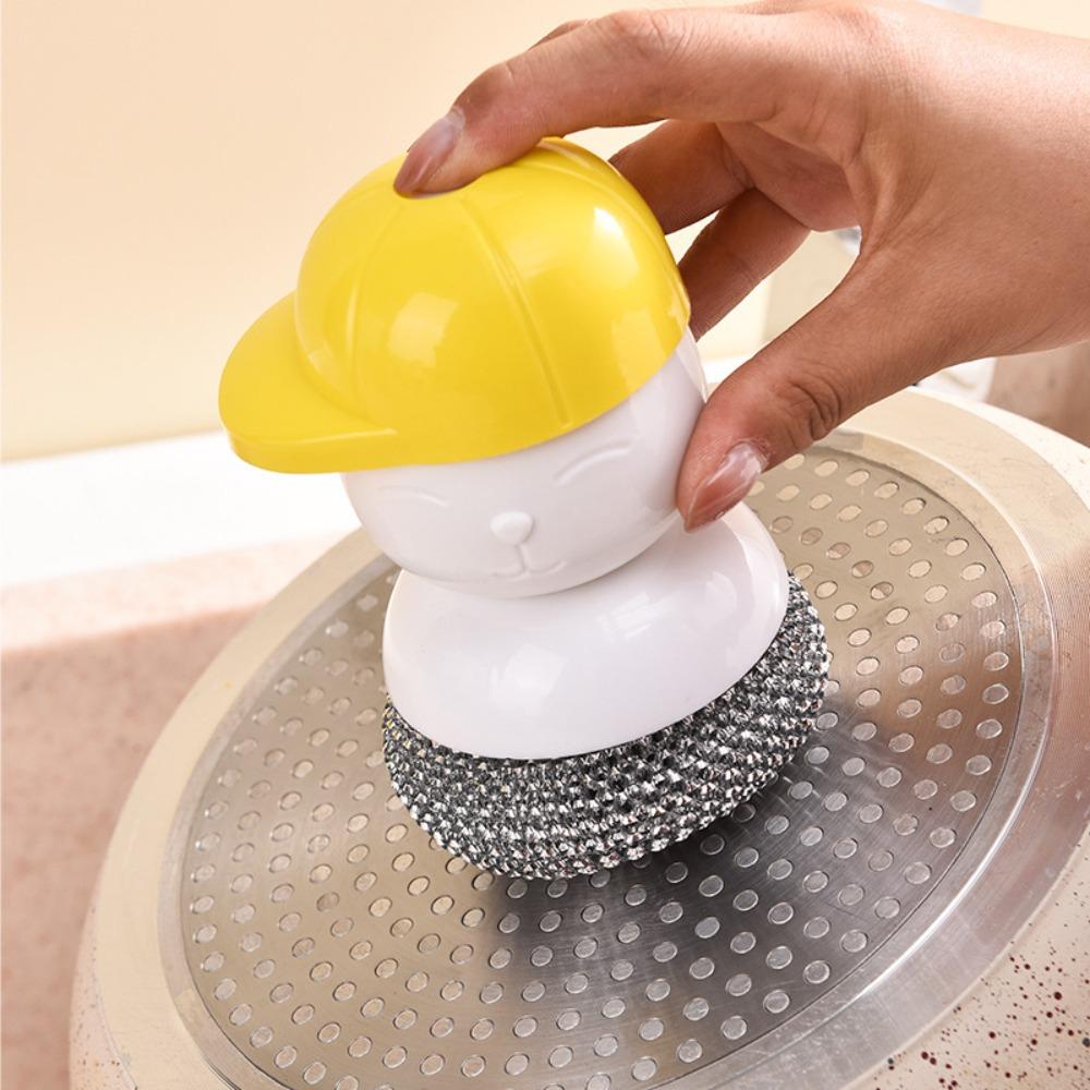 Removable Cleaning Ball Brush Cartoon Automatic Washing Brush Kitchen Cleaning Brush  Dish Washing