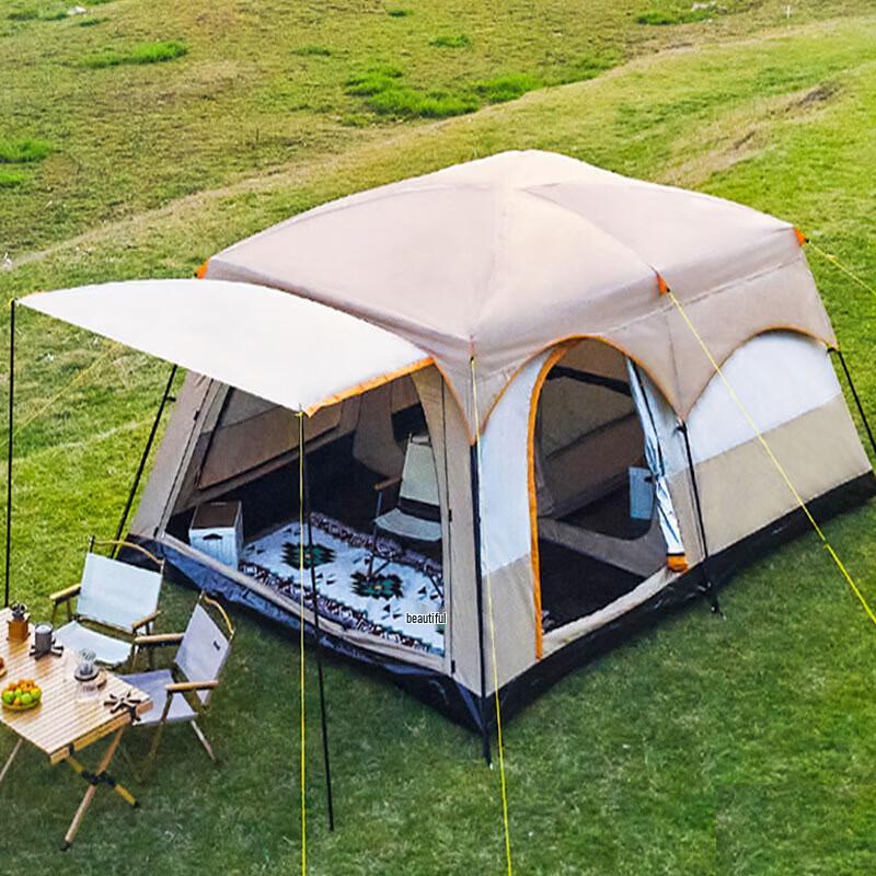 BinXun 8-12 Person Portable Folding Camping Tent