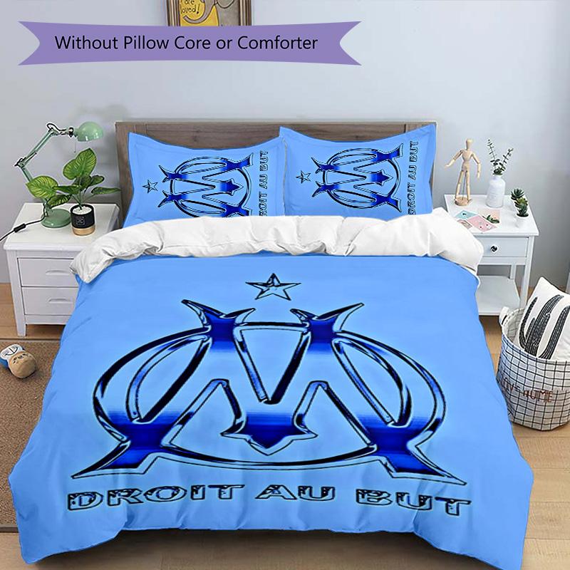 Marseilles 3pcs Bedding Set Duvet Cover Closure Includes 1 Duvet Cover & 2 Pillowcases for All Seasons Bedroom Home Dorm Decor