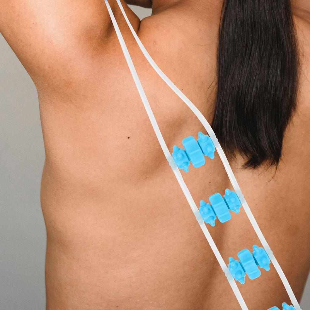 Back Roller Ball Silica Gel Muscle Massage Stick Back Pull Strip Back Stretcher Muscle Yoga Training Tool