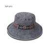 Spring and Summer Men's Bucket Hat Cotton Washed Foldable Shade Hats Casual Outdoor Camping Hat Hiking Hats