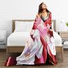 High School DxD Rias Gremory Anime Flannel Blanket Anime Soft Warm Throw Blanket for Bedroom Travel Bedspread Sofa Bed Cover
