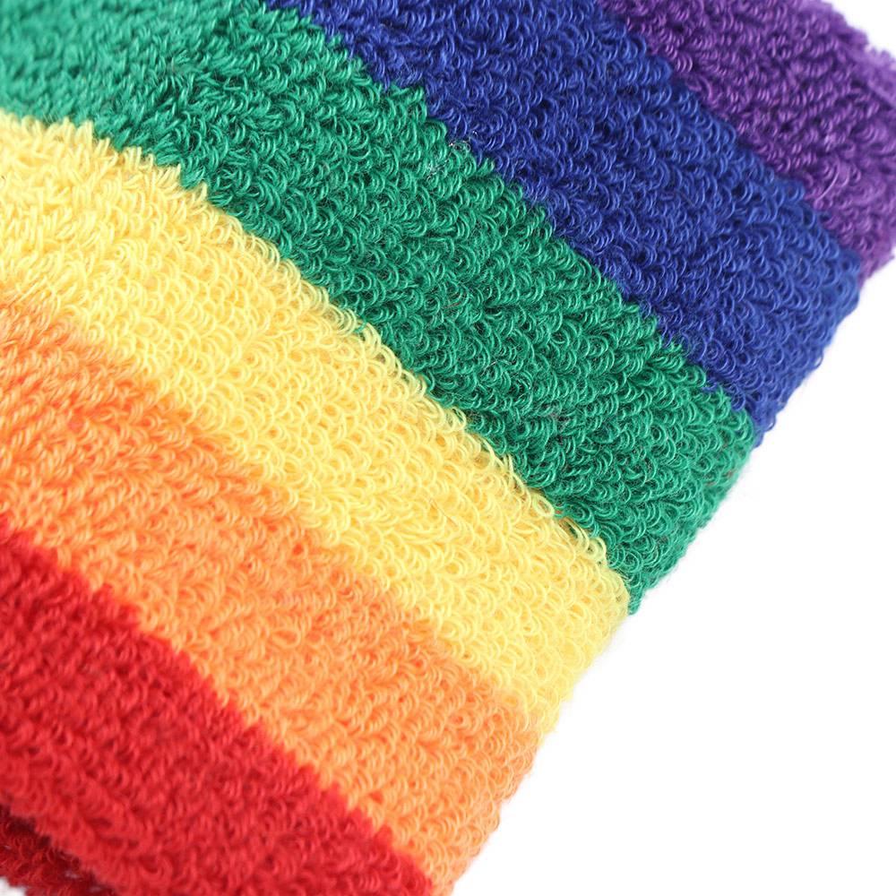 Polyester Athletic Sweat Bands Colorful Fitness Wrist Brace  Sports Accessories