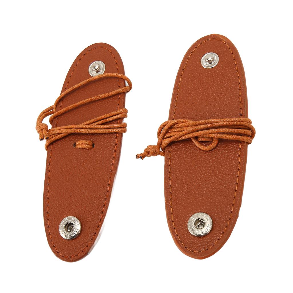 2PCS Portable Glasses Clips PU Leather Eyeglasses Holder Sunglasses Storage Sleeve for Outdoor Travel