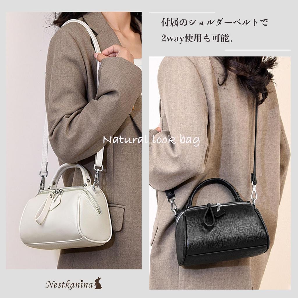 Nestkanina Genuine Leather Shoulder Bag, Stylish Women's Leather Bag, Simple Design, Large Capacity, Crossbody Bag, Cowhide Leather Handbag, BG031