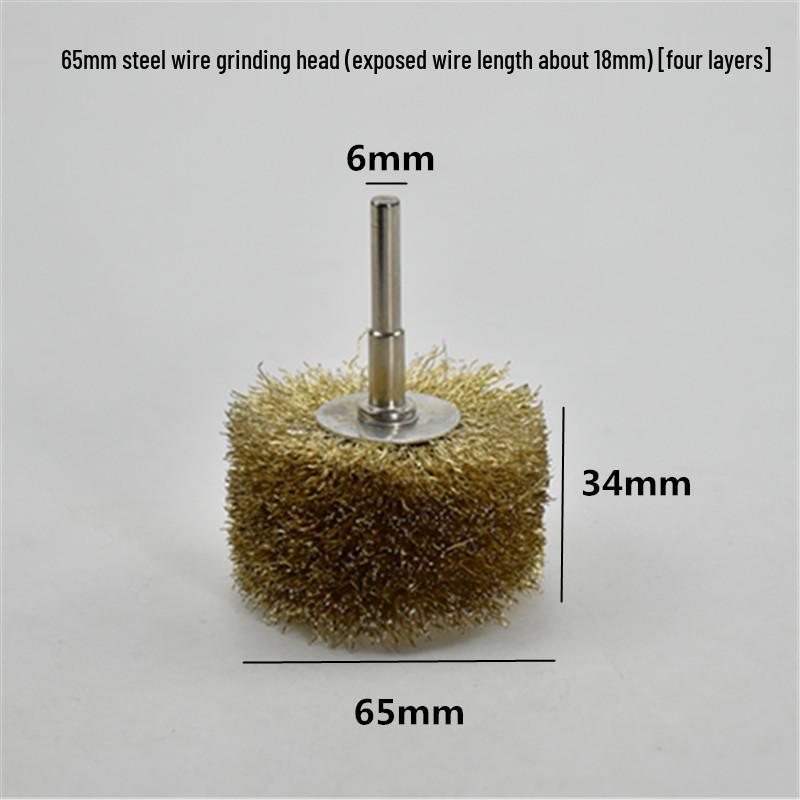 Electric Steel Wire Brush with Handle - Rust Removal, Polishing, and Cleaning.