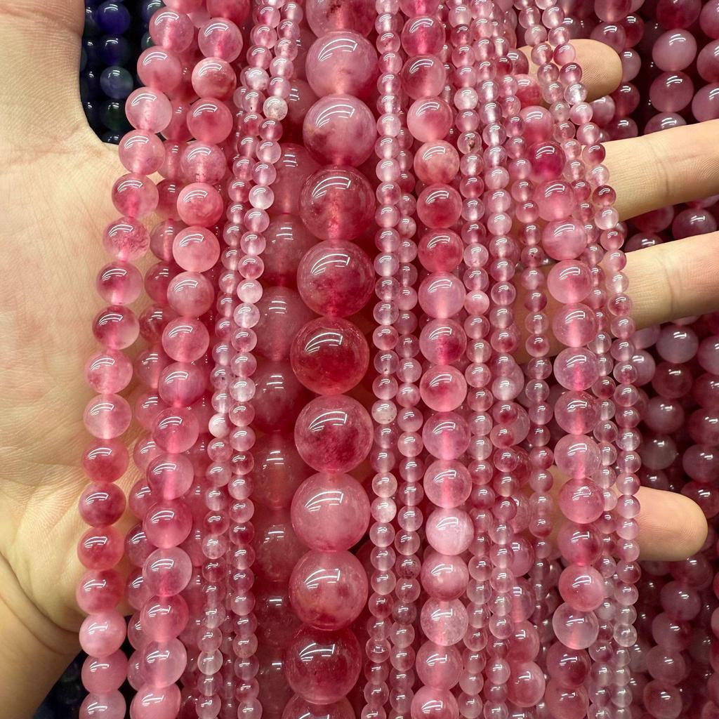 Natural Two-Tone Chalcedony Flower Beads for Handmade Jewelry