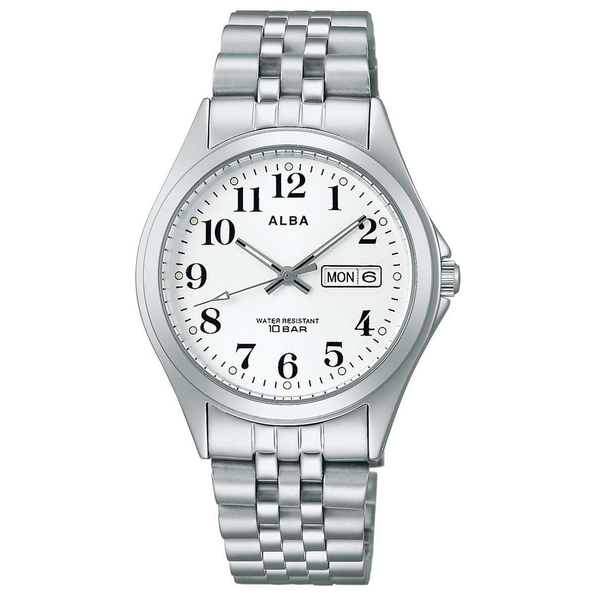 

Seiko Watch AQGK472 Alba Standard Quartz Men s Silver Watch