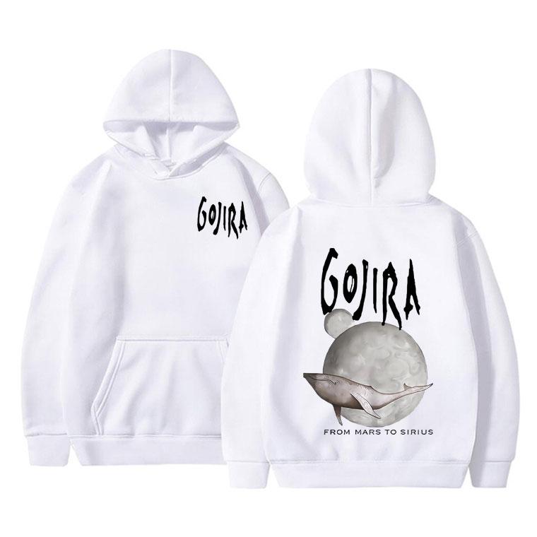 France Metal Band Gojira From Mars To Sirius Flying Whales Music Album Graphic Hoodie Male Fashion Vintage Pullover Tracksuit