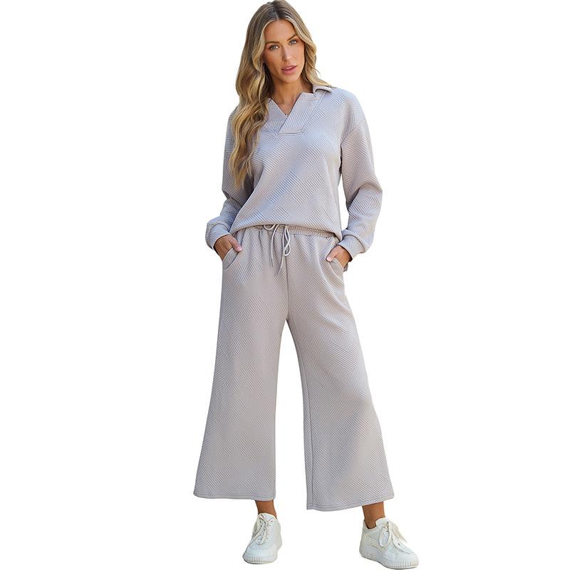 

Осенний комплект из 2 предметов, женские модные элегантные комплекты брюк, женские повседневные наряды, комплект для бега, корейский спортивный костюм, спортивные костюмы XS серый