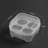 Portable Shockproof Eggs Box 3/4/8 Grids Storage Container Egg Holder Transparent Kitchen Organizer for Outdoor Camping Picnic 2