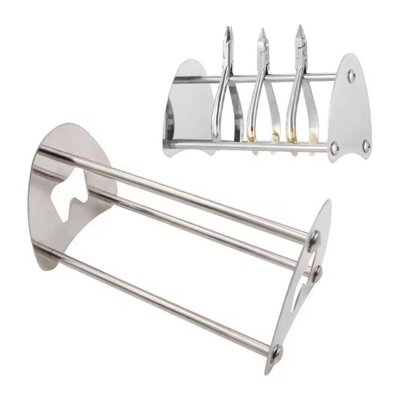 Dental Stainless Steel Pliers Forceps Stand Organize Holder Scissors Tooth Extraction Tongs Place Organize Storage Dentist Tool