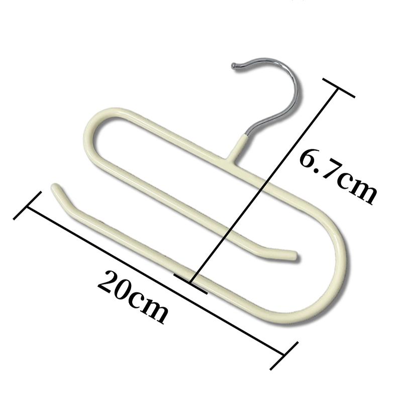 1/2pcs New Clothes Hanger Hook,Multi-functional Metal Hanging Hooks for Storage Scarf Bra Bags Ties,Hat Storage Organizer Holder