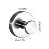 2pcs Stainless Steel Adhesive Wall Hooks Waterproof Shower Hanging Hook Heavy Duty Towel Hook Hanger Bathroom Storage Holder