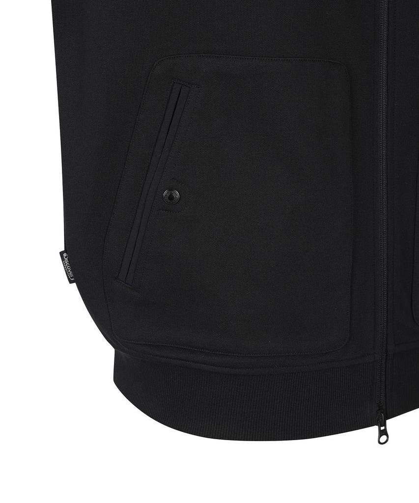 Discovery Expedition Men'S Essential Knit Training High-Neck Jacket (Black)
