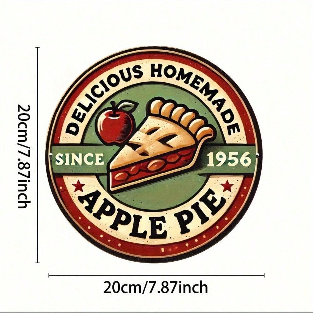 Vintage Metal Wall Art Apple Fruit Poster Kitchen Decor