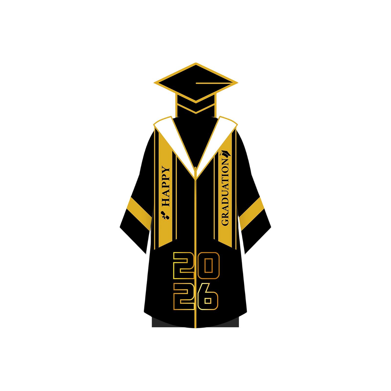 

Black And Gold Bachelor s Uniform Card Money Withdrawal Decoration Graduation Gift Party Gift Gift Box One Size