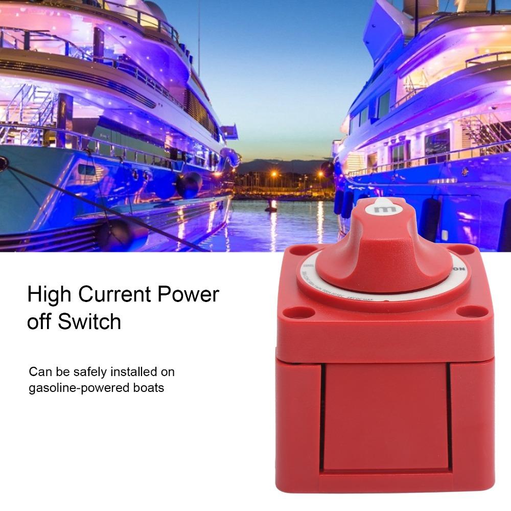 Durable 48V Battery Isolator Switch 300A Waterproof Power Off Switch Battery Disconnect Switch Small Boats