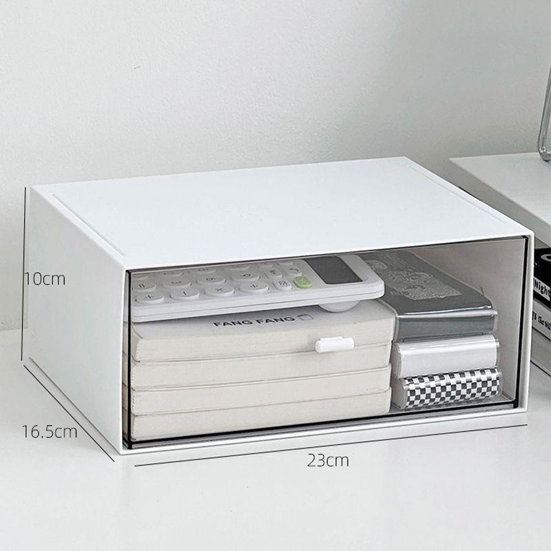 Прозрачный акриловый настольный органайзер - Настольный ящик для офиса или макияжа 1160₽
