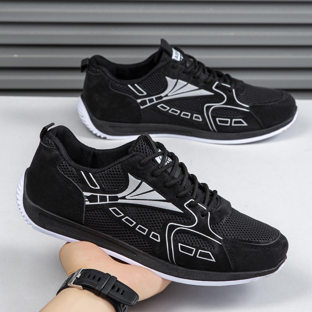 Forrest Gump men's shoes 2025 new high-end spring men's mesh breathable non-slip sports versatile casual running shoes