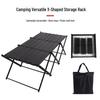 Iron Curtain Cloud Aluminum Folding Portable Table