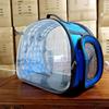 Breathable Foldable Pet Backpack: Portable Transparent Cat & Dog Bag with Large Capacity