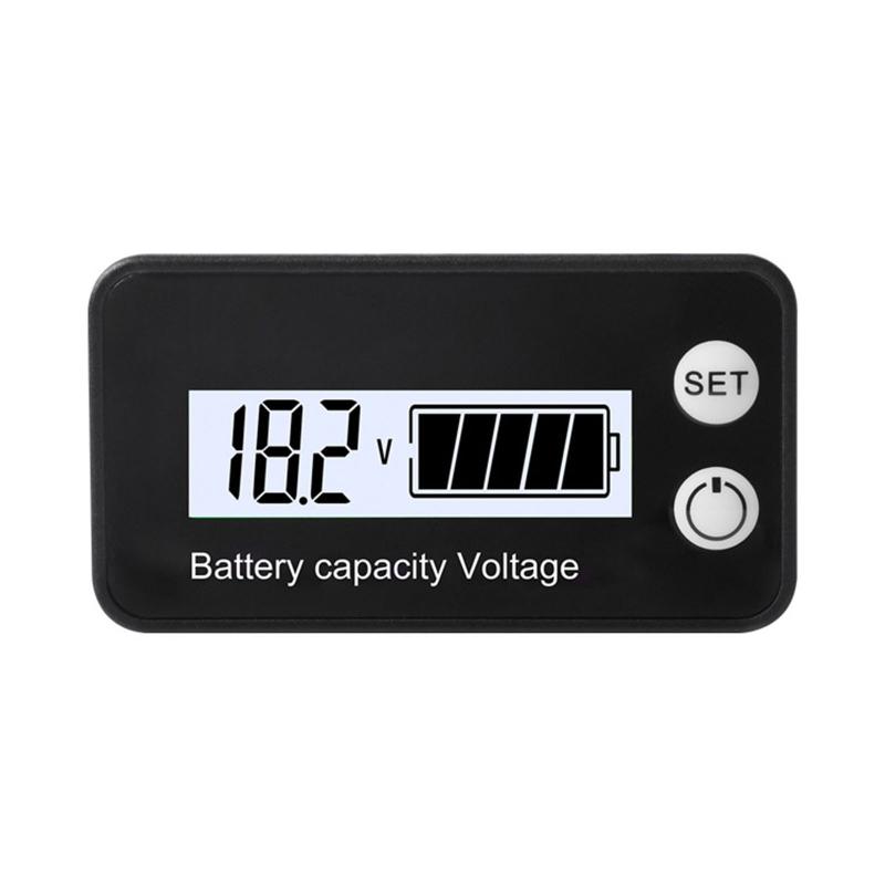 Portable Battery Meter Battery Capacity Voltage Indicator Battery Gauge Monitor for Smart Calibration Battery Status Tes