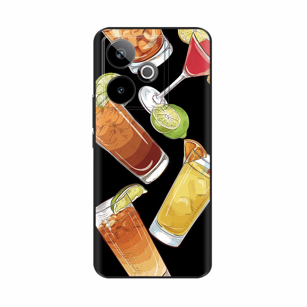 For Realme GT 7 Case Silicone Soft TPU Phone Back Cover For Realme GT 7T Case Cute Cartoon Cases For Oppo Realme GT7 Fundas Bags