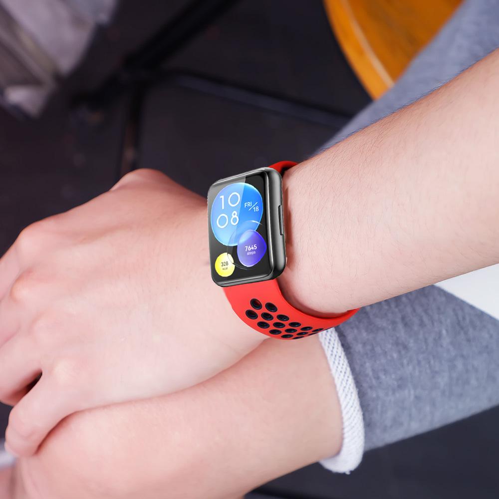 Sport Silicone Band For Huawei Watch FIT 2 Strap Watch Accessories Correa Wristband Breathable Bracelet Huawei Watch Fit2 Active