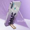 For Motorola Moto E20 PC+TPU Telefondeksel Støtte Støttefot Beskyttende Bakdeksel
