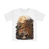Japanese Tiger T-Shirt | Vintage Ukiyo-e Golden Moon Tee | Tiger Graphic Shirt | Japanese Art Streetwear | Gift for Japan Lovers