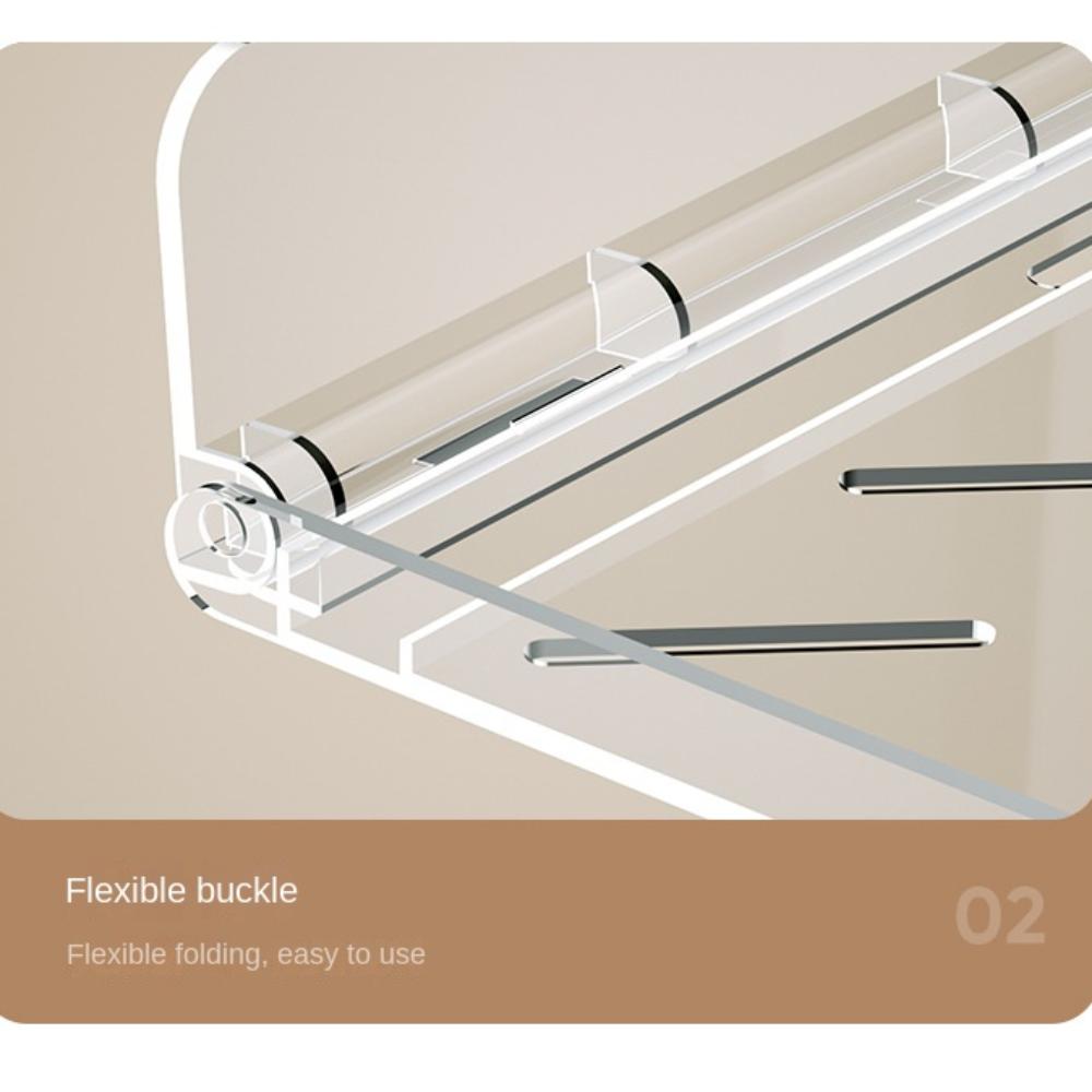 Punch-free Collapsible Storage Rack Folding Plate Storage Rack Tray Paper Towel Holder  Dormitory