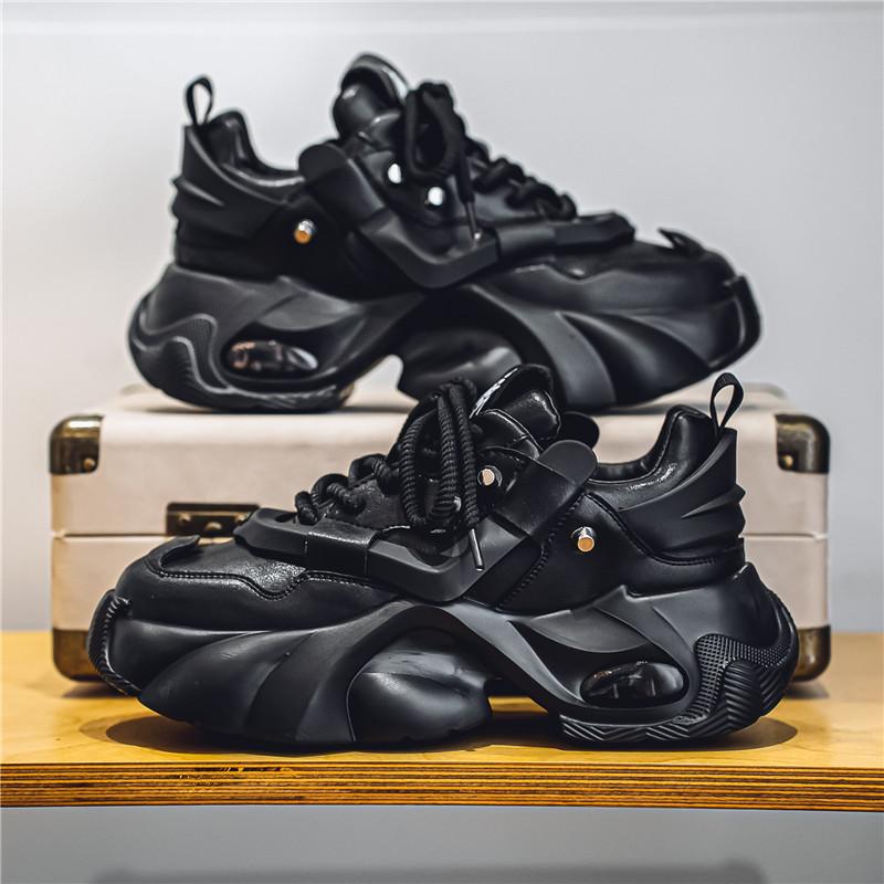 Men Platform Sneakers Outdoor Running Sports Shoes Persalized Design Trainers High Quality Breathable Lace Up Sneaker For Male