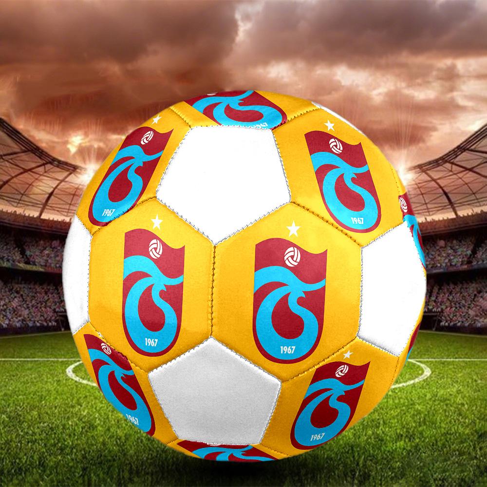 1 Stück Trabzonspor Club Größe 5 Fußball PrahaHallenfußball Ball Bunt Alle Altersgruppen Maschinengenäht PVC Wettkampfbereit Langlebig Hoher Rückprall