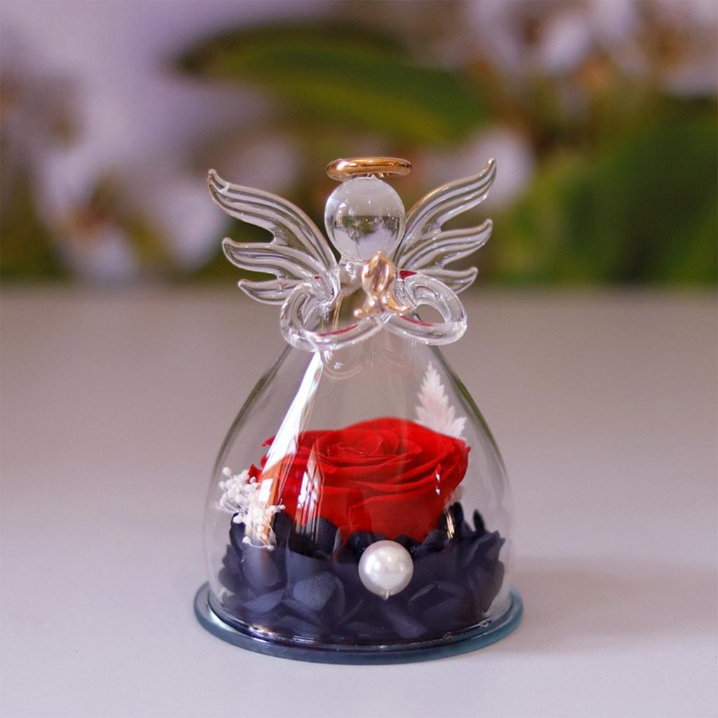 Glass Dome Eternal Flower Gift, Eternal Rose Gift Love, Decorative Ornament