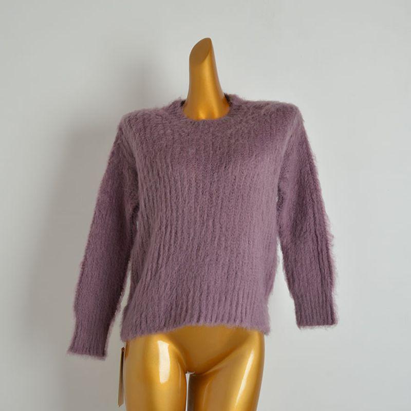 Fall and Winter New Arrival Soft Glutinous Rice Idle Style Pullover Loose Sweaters Women's Clothing Mohair Knitwear Long Sleeves Tops
