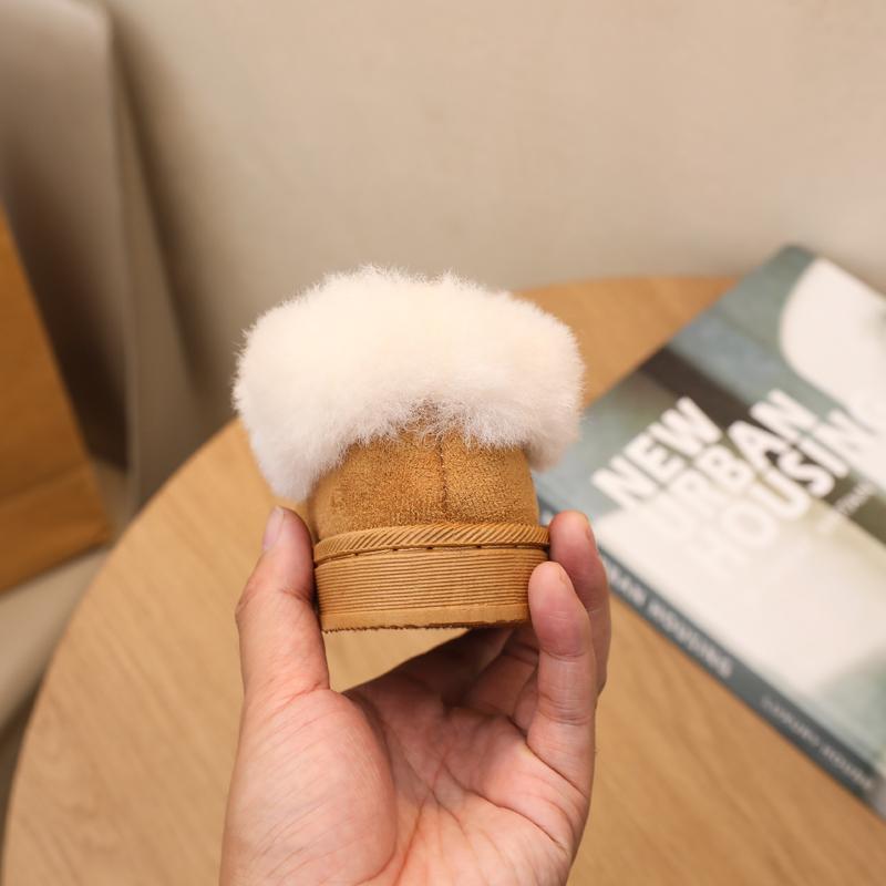 Winter  Children Cotton Boots for Girls  Korean Style Soft Bottom Anti-slippery Versatile Keep Warm Shoes