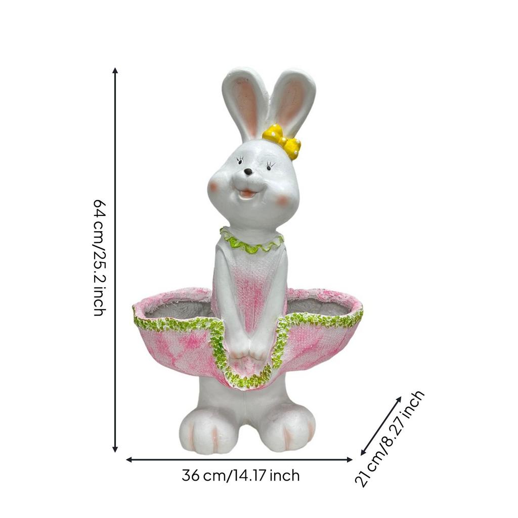 Rabbit Planter Outdoor Bunny Rustic for Homeowners