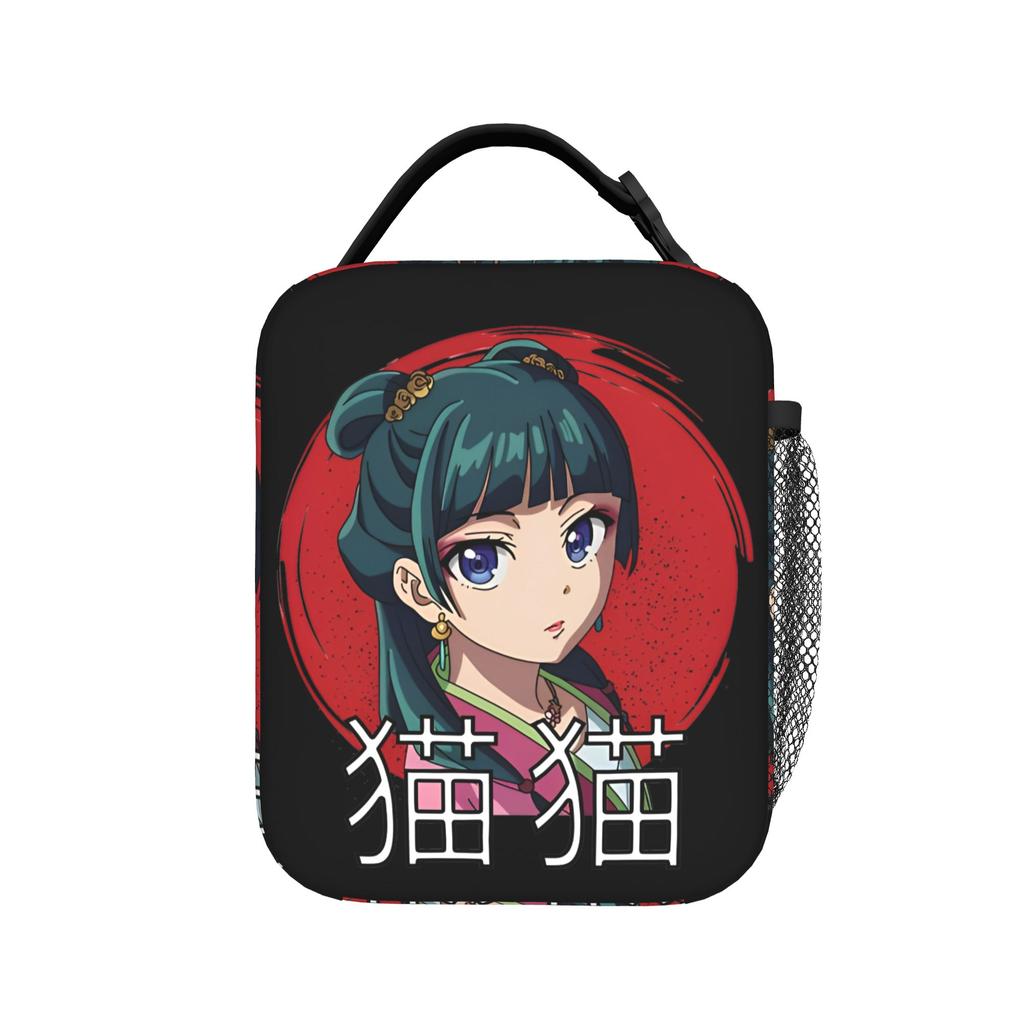 Maomao Anime Insulated Lunch Bags Thermal Bag Reusable,Meal Container The Apothecary Diaries High Capacity Tote Lunch Box Picnic