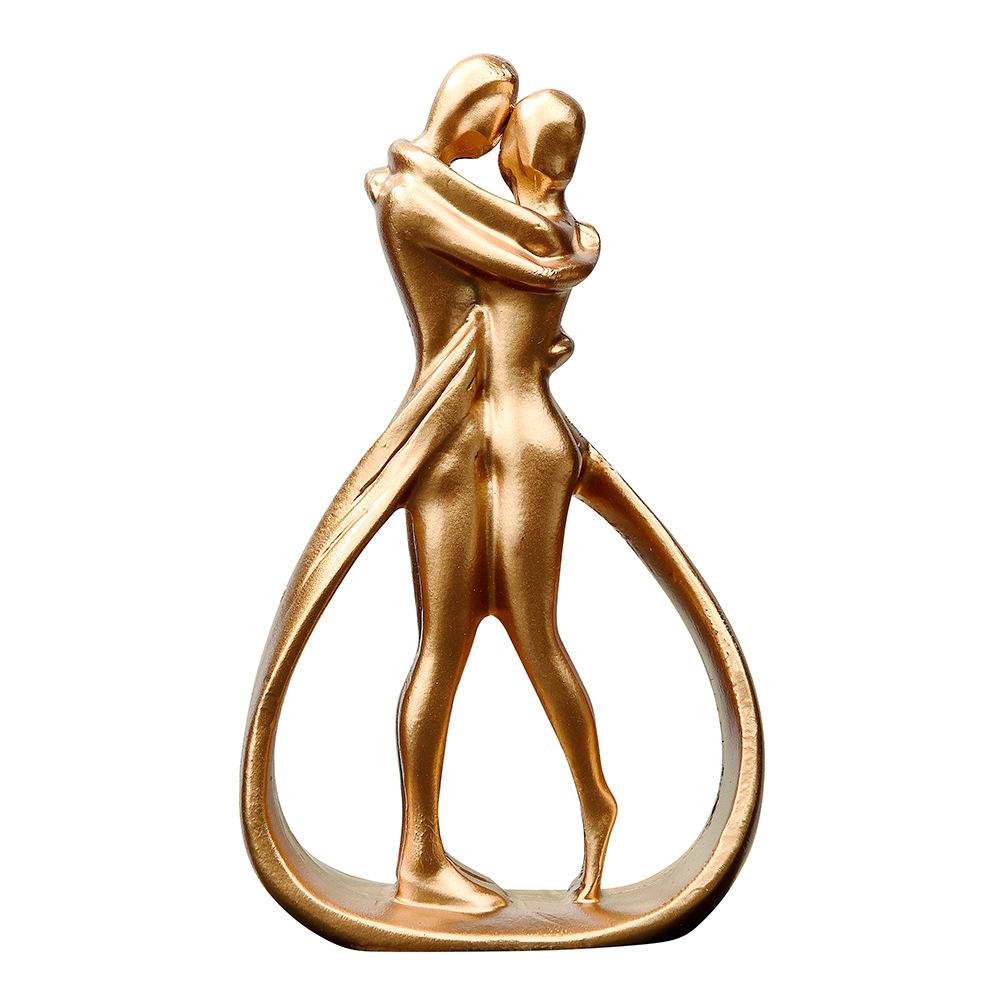 Cuplu Abstract Se Îmbrățișează Artizanat Creativ din Rășină Ornamente de Casă Decor pentru Pridvor Living