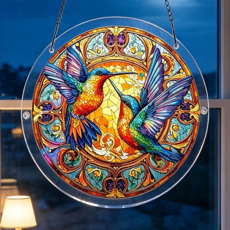 Buntglasfenster Hängendes Puzzle Sonnenfänger Heimdekorationen Acryl-Sonnenfänger