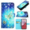 Süße Bemalte Leder Klappbrieftasche Hülle Für Samsung Galaxy A54 A34 A24 A14 A04S A73 A53 A33 A23 A13 Ständer Buch Handyhülle