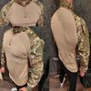 Men Army Tactical Multicam Military Combat Black T-Shirt Long Sleeve CP Camouflage Airsoft Shirts Camping Hunting Clothing
