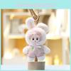 Plüschtier Schlüsselanhänger mit weichem Kurzflor für Mädchen, Geschenk und Taschendekoration