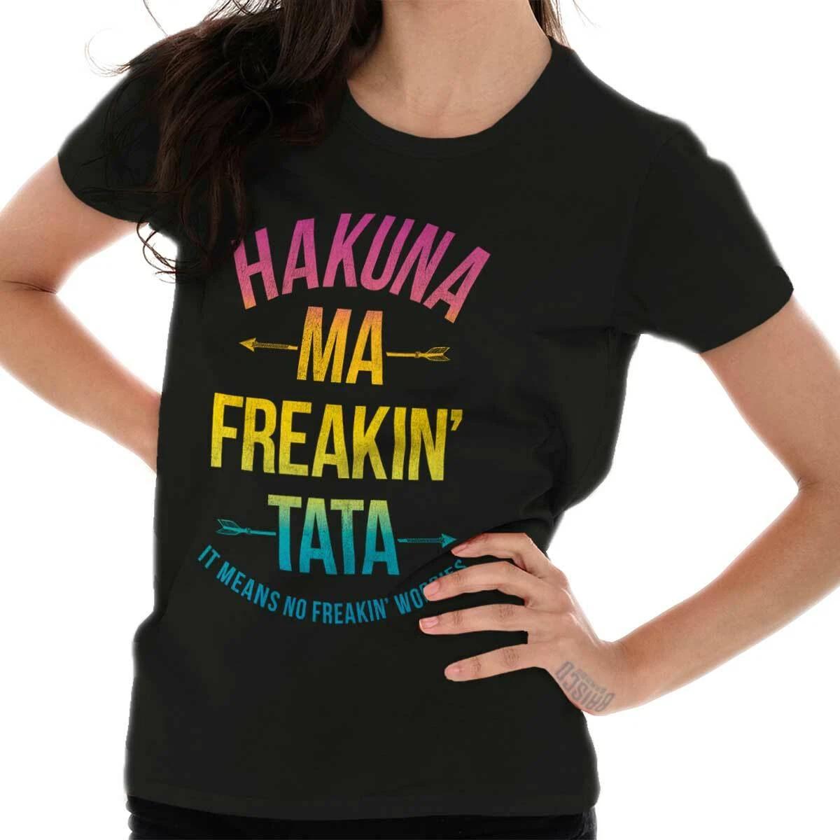Funny Lion Movie Song Lyric Ma Freakin Tata Womens Top Junior Graphic Tee XXXL