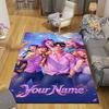 Custom 1Pc Colorful Pop Idol Fantasy Flannel Personalized Rug Non Slip Floor Mat Soft Carpet for Living Bedroom Office Home Decor Gift
