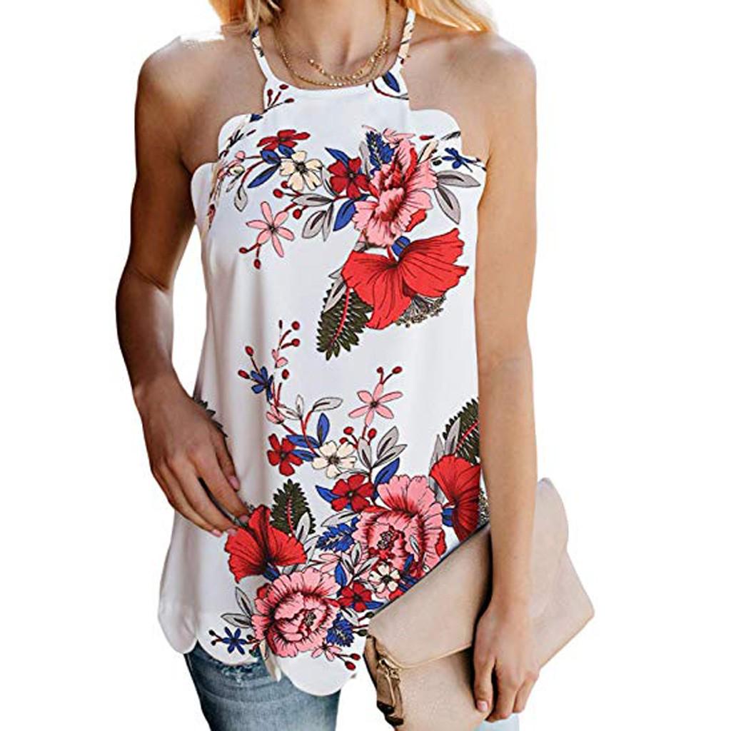 Buy Womens High Neck Tank Tops Blouses Casual Sleeveless Shirt at