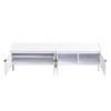 TV Cabinet, Lowboard with Textured Door, TV Furniture, Golden Handles and Golden Feet, 170 L x 35 W x 47.5 H(cm)
