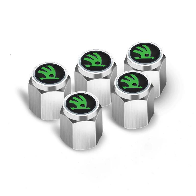 

Car Sticker Premium Car Tire Valve Cover Wheel Protection Dust Caps For Skoda VRS VII Rapid Fabia Octavia A2 A5 2 Superb Kodiaq