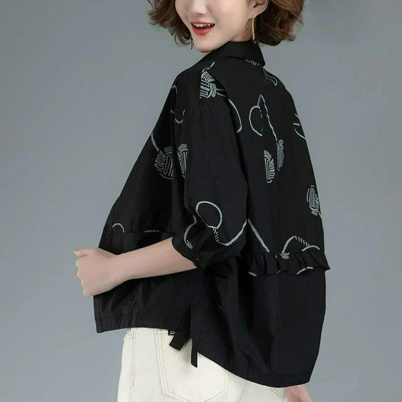 Spring and Autumn Tops, Women's Shirts, Mother Clothes, Loose Casual Short Thin Jackets, Explosive